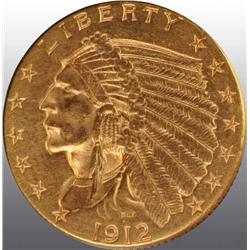 1912 Indian Head $2 ½.