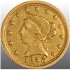 Image 1 : 1843-O Large Date Coronet Gold Eagle $2 ½ VF 25.