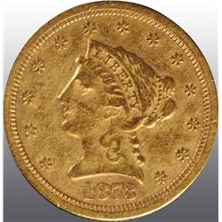 1873-S Coronet Gold Eagle $2 ½.