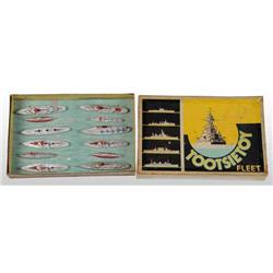 Lot of 2: Tootsie Toy Navy Fleet Die-Cast Sets.
