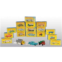 Lot of 16: Matchbox Die-Cast Vehicle Toys.