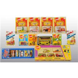 Lot of 12: Corgi TV Related Die-Cast Vehicle Toys.