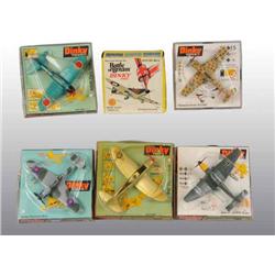 Lot of 6: Dinky Die-Cast Airplane Toys.