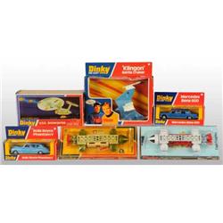 Lot of 6: Dinky Die-Cast Space & Automotive Toys.