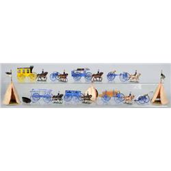 Lot of Lead & Tin Toy Soldier Caisson Pieces.