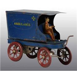 Tin Ambulance Wind-Up Toy.