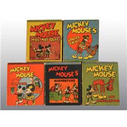 Lot of 5: Mickey Mouse Wee Little Books.