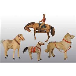 Lot of 4: Animal Toys.