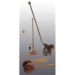 Lot of 4: Wooden Animal Toys.