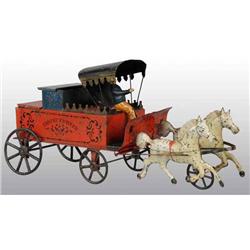 Tin Hand-Painted Confectionary Horse-Drawn Toy.
