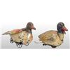 Image 1 : Lot of 2: Tin Hand-Painted Duck Wind-Up Toys.