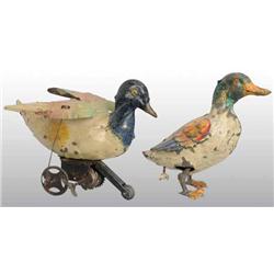 Lot of 2: Tin Duck Wind-Up Toys.