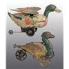 Image 1 : Lot of 2: Tin Hand-Painted Duck & Pheasant Toys.
