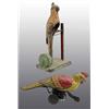 Image 1 : Lot of 2: Tin Parakeet Wind-Up Toys.