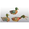 Image 1 : Lot of 3: Tin Duck Wind-Up Toys.