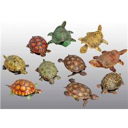 Lot of 10: Turtle Toys.