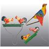 Image 1 : Lot of 3: Tin Bird & Rooster Toys.