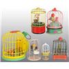 Image 1 : Lot of 6: Bird in Cage Wind-Up Toys.