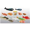 Image 1 : Lot of 12: Tin Fish & Sea Creature Toys.