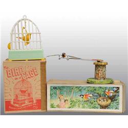 Lot of 2: Bird Wind-Up Toys.