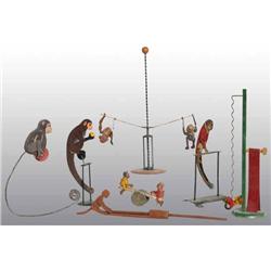 Lot of 7: Monkey Balancing Toys.