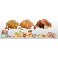 Lot of 13: Rabbit Toys.