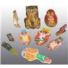 Image 1 : Lot of 10: Tin Litho Bird Clicker Toys.