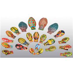 Lot of 23: Tin Beetle Clicker Toys.