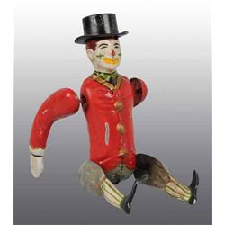 Tin Hand-Painted Clown Wind-Up Toy.