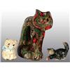 Image 1 : Lot of 3: Cast Iron Cat Paperweights.