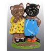 Image 1 : Cast Iron Hubley Twin Kittens Doorstop.