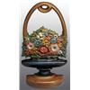 Image 1 : Cast Iron Mixed Flowers in Basket Doorstop.