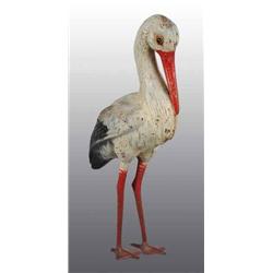 Cast Iron Stork Doorstop.
