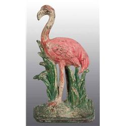 Cast Iron Flamingo Doorstop.