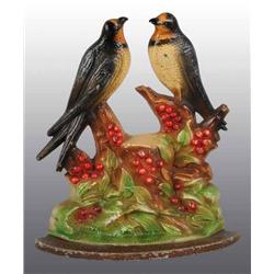 Cast Iron Swallows Doorstop.