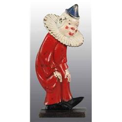 Cast Iron Clown Doorstop.