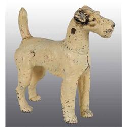 Cast Iron Oversize Wirehaired Terrier Doorstop.