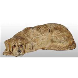 Cast Iron Saint Bernard Doorstop.