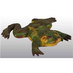Cast Iron Bull Frog Doorstop.