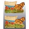 Image 1 : Covered Wagon with Team of Horses Bookends.
