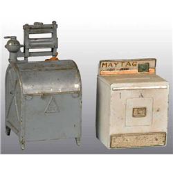 Lot of 2: Cast Iron Washing Machine Still Banks.
