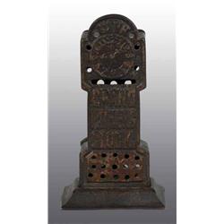Cast Iron Grand Father Clock Still Bank.