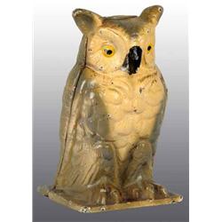 Cast Iron Owl Still Bank.