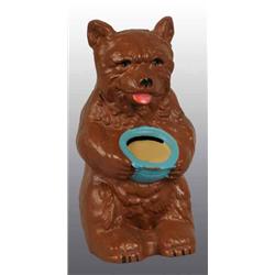 Cast Iron Bear with Honey Pot Still Bank.
