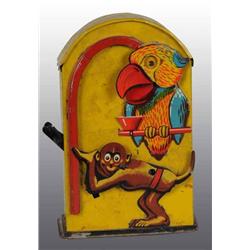 Tin Monkey & Parrot Bank.