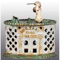 Cast Iron Dog with Tray Mechanical Bank.