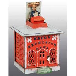 Cast Iron Hall's Excelsior Mechanical Bank.