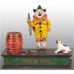 Cast Iron Hoopla Mechanical Bank.