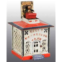 Cast Iron Hall's Excelsior Mechanical Bank.