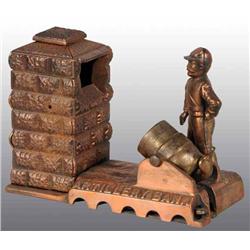 Cast Iron Artillery Mechanical Bank.